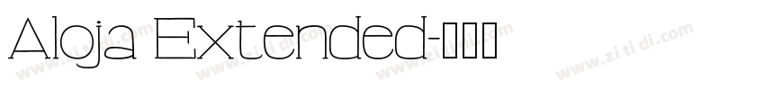 Aloja Extended字体转换